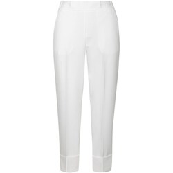 tekstylia Damskie Spodnie z pięcioma kieszeniami Sandro Ferrone S39XBDFURFANTELLOTEC Biały