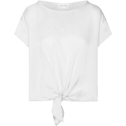 tekstylia Damskie Koszulki polo z długim rękawem Sandro Ferrone S7XBDMAME Biały