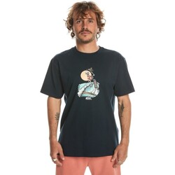 tekstylia Męskie T-shirty z krótkim rękawem Quiksilver  Niebieski