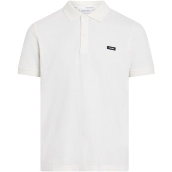tekstylia Męskie Koszulki polo z długim rękawem Calvin Klein Jeans K10K112468 Biały