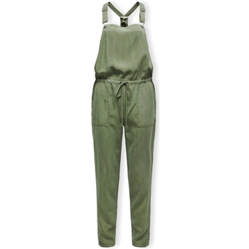 tekstylia Damskie Spodnie Only Amira Arizona Life Overalls - Olivine Zielony