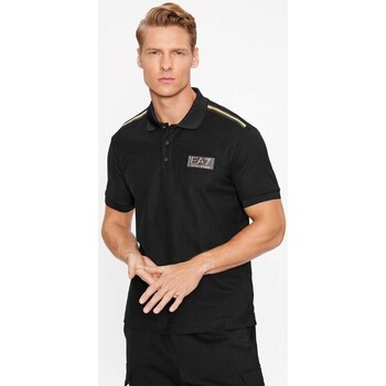 tekstylia Męskie T-shirty z krótkim rękawem Emporio Armani EA7 6RPF10 PJRYZ Czarny