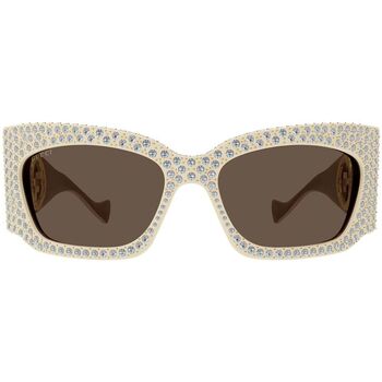 Zegarki & Biżuteria  Damskie okulary przeciwsłoneczne Gucci Occhiali da Sole  GG1412S 002 Pomarańczowy