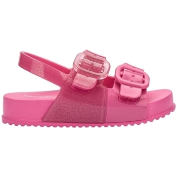 Buty Dziecko Sandały Melissa MINI  Baby Cozy Sandal - Glitter Pink Różowy