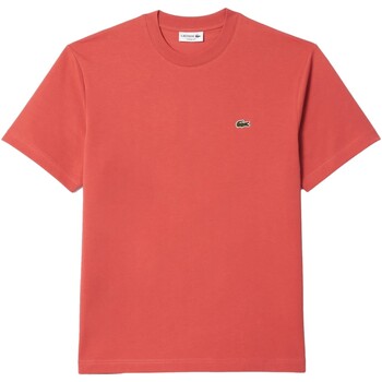 tekstylia Męskie T-shirty z krótkim rękawem Lacoste  Czerwony