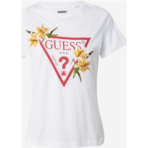 tekstylia Damskie T-shirty i Koszulki polo Guess V4GI03 K46D1 Biały