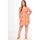 tekstylia Damskie Sukienki La Modeuse 70511_P164950 Pomarańczowy