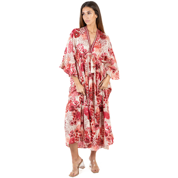 tekstylia Damskie Sukienki długie Isla Bonita By Sigris Długa Sukienka Midi Czerwony