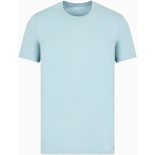 tekstylia Męskie T-shirty z krótkim rękawem EAX 8NZT74 ZJA5Z Niebieski