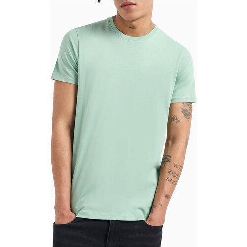 tekstylia Męskie T-shirty z krótkim rękawem EAX 8NZT74 ZJA5Z Zielony