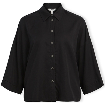 tekstylia Damskie Topy / Bluzki Object Noos Tilda Boxy Shirt - Black Czarny