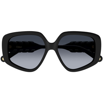 Zegarki & Biżuteria  Damskie okulary przeciwsłoneczne Chloe Occhiali da Sole Chloé CH0210S 001 Czarny