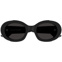 Zegarki & Biżuteria  Damskie okulary przeciwsłoneczne McQ Alexander McQueen Occhiali da Sole  AM0445S 001 Czarny