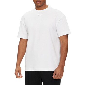tekstylia Męskie Koszulki polo z długim rękawem Calvin Klein Jeans K10K112487 Biały