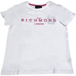 tekstylia Dziewczynka T-shirty z krótkim rękawem John Richmond RGP24003TS Biały