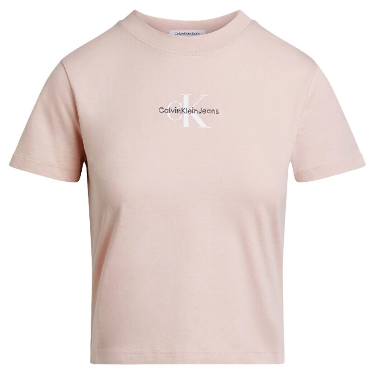 tekstylia Damskie Koszulki polo z długim rękawem Calvin Klein Jeans J20J223113 Różowy