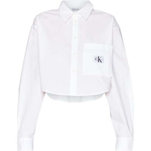 tekstylia Damskie Koszule Calvin Klein Jeans J20J222614 Biały