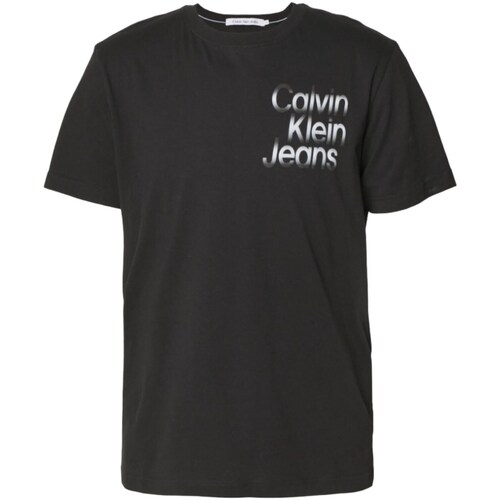 tekstylia Męskie Koszulki polo z długim rękawem Calvin Klein Jeans J30J325189 Czarny