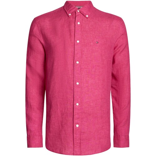 tekstylia Męskie Koszule z długim rękawem Tommy Hilfiger MW0MW34602 Różowy