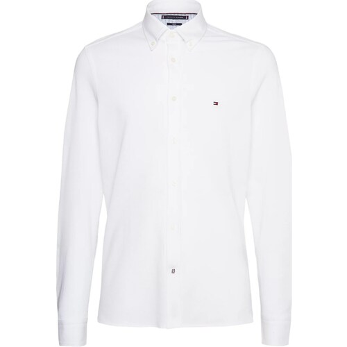 tekstylia Męskie Koszule z długim rękawem Tommy Hilfiger MW0MW30675 Biały