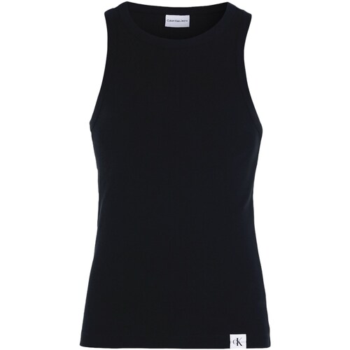 tekstylia Męskie Koszulki polo z długim rękawem Calvin Klein Jeans J30J325302 Czarny