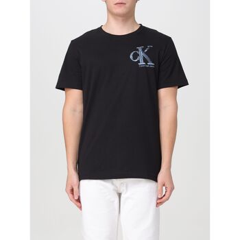 tekstylia Męskie T-shirty i Koszulki polo Calvin Klein Jeans J30J325498 BEH Czarny