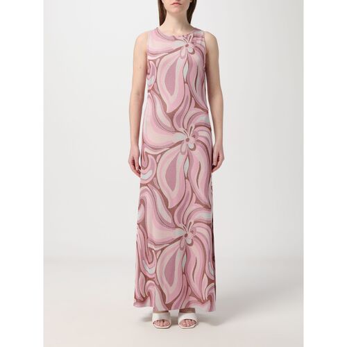 tekstylia Damskie Sukienki krótkie Maliparmi JF010050206 C3229 Różowy