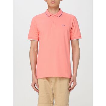 tekstylia Męskie T-shirty i Koszulki polo Sun68 A34113 14 Różowy