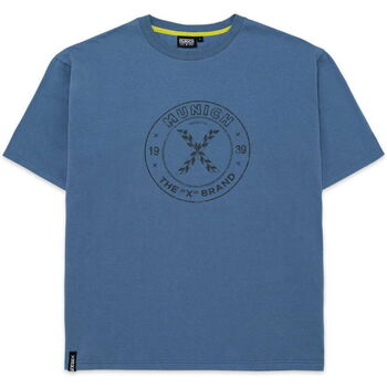 tekstylia Męskie T-shirty z krótkim rękawem Munich T-shirt vintage Niebieski