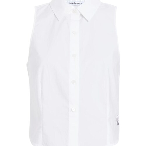 tekstylia Damskie Koszule Calvin Klein Jeans J20J223129 Biały