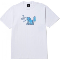 tekstylia Męskie T-shirty i Koszulki polo Huf T-shirt mod-dog ss Biały