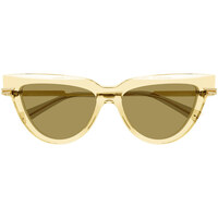 Zegarki & Biżuteria  okulary przeciwsłoneczne Bottega Veneta Occhiali da Sole  BV1265S 004 Żółty