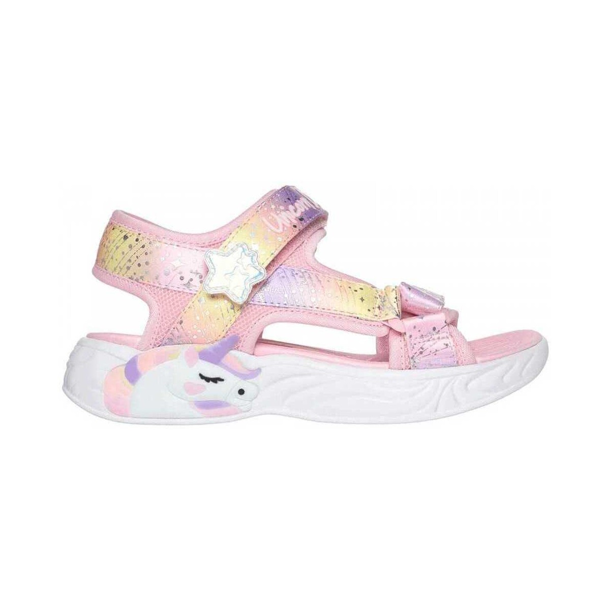 Buty Dziewczynka Sandały Skechers Unicorn dreams sandal - majes Różowy