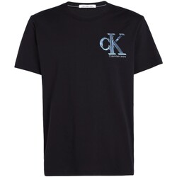 tekstylia Męskie Koszulki polo z długim rękawem Calvin Klein Jeans J30J325498 Czarny