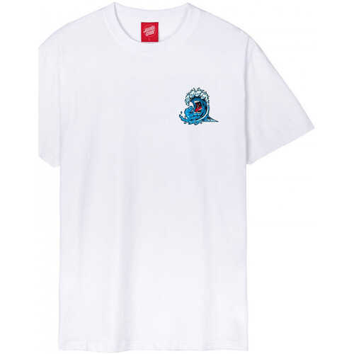 tekstylia Męskie T-shirty i Koszulki polo Santa Cruz Screaming wave Biały