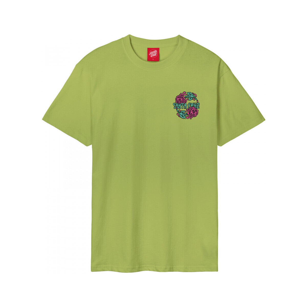 tekstylia Męskie T-shirty i Koszulki polo Santa Cruz Dressen rose crew two Zielony