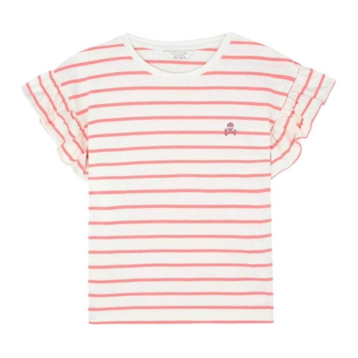 tekstylia Dziewczynka T-shirty z krótkim rękawem Scalpers  Różowy