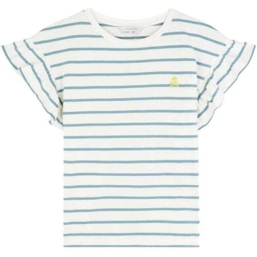 tekstylia Dziewczynka T-shirty z krótkim rękawem Scalpers  Niebieski