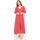 tekstylia Damskie Sukienki La Modeuse 70489_P164917 Czerwony