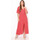 tekstylia Damskie Sukienki La Modeuse 70489_P164917 Czerwony