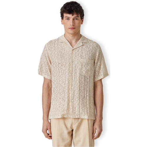 tekstylia Męskie Koszule z długim rękawem Portuguese Flannel Plasma Shirt - Ecru Beżowy