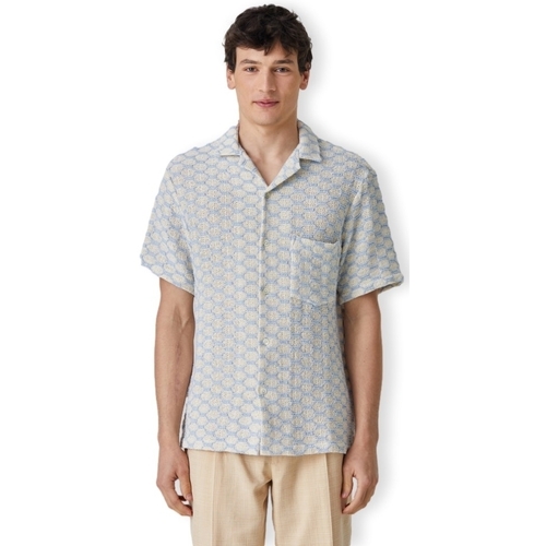 tekstylia Męskie Koszule z długim rękawem Portuguese Flannel Net Shirt - Blue Beżowy
