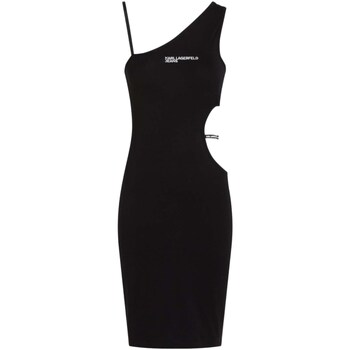 tekstylia Damskie Sukienki krótkie Karl Lagerfeld 241J1301 Czarny