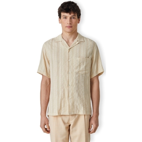 tekstylia Męskie Koszule z długim rękawem Portuguese Flannel Almada Shirt - Ecru Beżowy