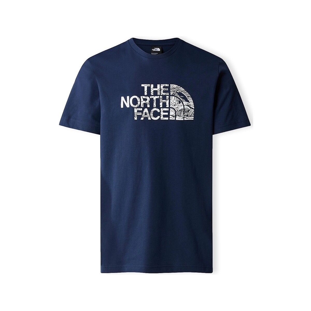 tekstylia Męskie T-shirty i Koszulki polo The North Face Woodcut Dome T-Shirt - Summit Navy Niebieski