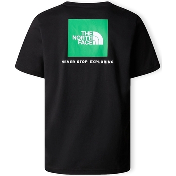 The North Face Redbox T-Shirt - Black/Optic Emerald Czarny