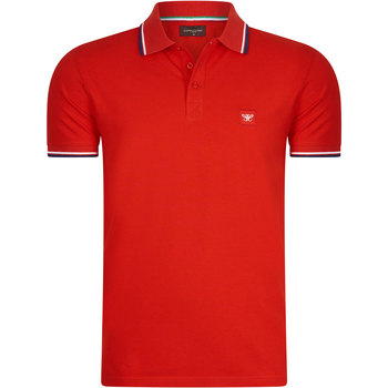 tekstylia Męskie Koszulki polo z krótkim rękawem Cappuccino Italia Polo Applique Pique Czerwony