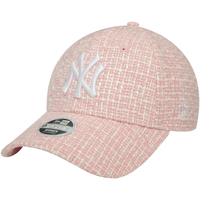 Dodatki Damskie Czapki z daszkiem New-Era Wmns Summer Tweed 9FORTY New York Yankees Cap Różowy