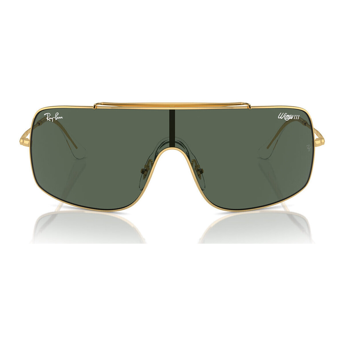 Zegarki & Biżuteria  okulary przeciwsłoneczne Ray-ban Occhiali da Sole  Wings III RB3897 001/71 Złoty