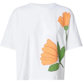 tekstylia Damskie T-shirty z krótkim rękawem Salsa  Biały